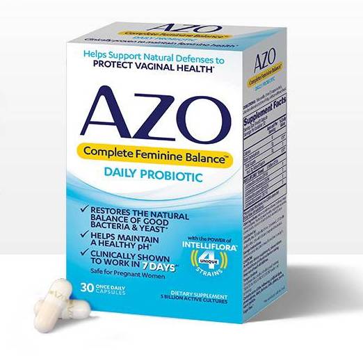 AZO 女性平衡益生菌 30粒保健產品包裝創(chuàng)意設計欣賞(圖3)