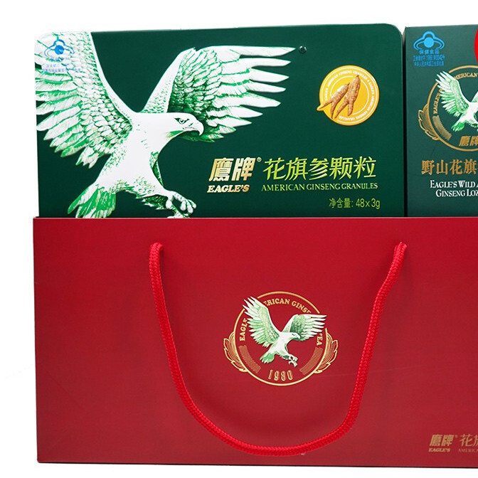 HAWKS 鷹牌 無糖花旗參茶保健產(chǎn)品包裝創(chuàng)意設(shè)計欣賞(圖3)