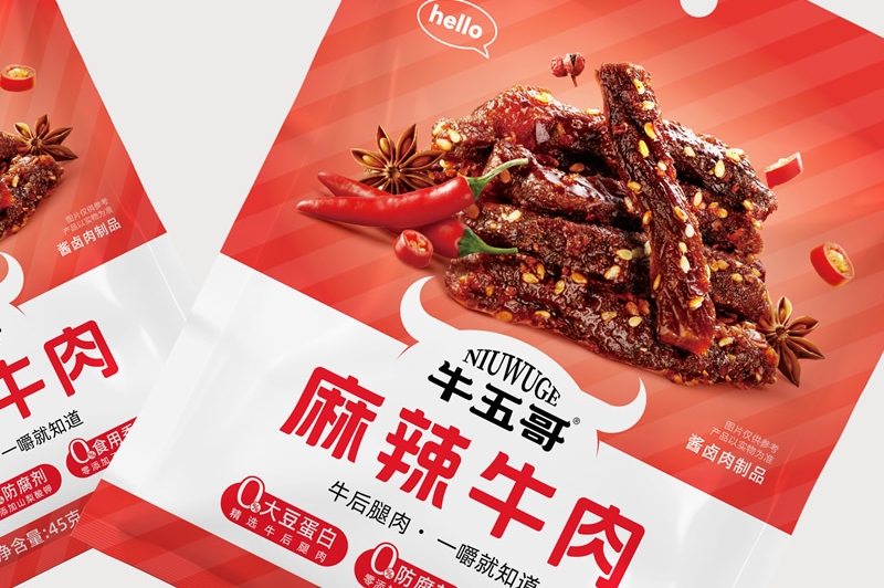 四喜案例“牛五哥”牛肉干：用包裝設(shè)計(jì)撬動(dòng)貨架競(jìng)爭(zhēng)力，打造高復(fù)購零食品牌