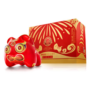 創(chuàng)意酒包裝設(shè)計虎年生肖紀(jì)念禮酒濃香型白酒單瓶裝產(chǎn)品包裝設(shè)計欣賞(圖2)