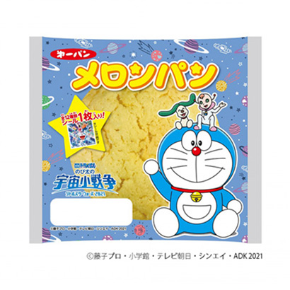 哆啦夢甜瓜面包第一屋制面包面包麥片類包裝設計(圖1)