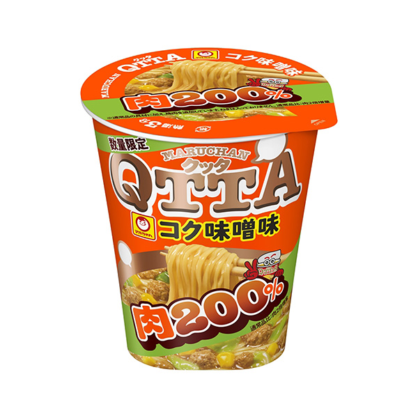 包裝設(shè)計(jì)欣賞MARUCHAN QTTA ＜醇厚味噌肉200% ＞ (東洋水產(chǎn)) (圖1)