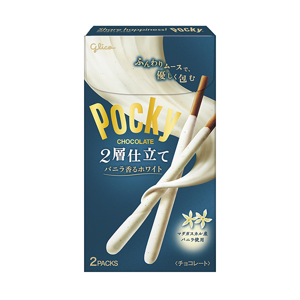 包裝設(shè)計欣賞pocky ＜雙層香草味的白色＞ (江崎格力高) (圖1)